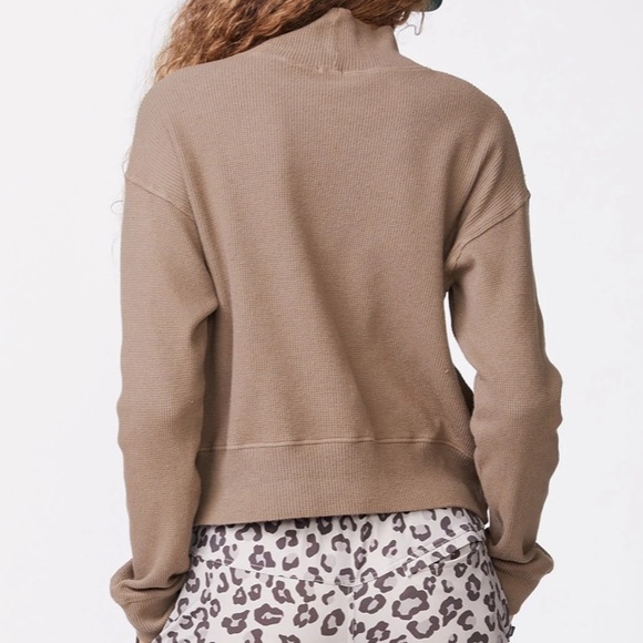 Brushed Thermal Mock Neck Sweatshirt - Picture 2 of 2